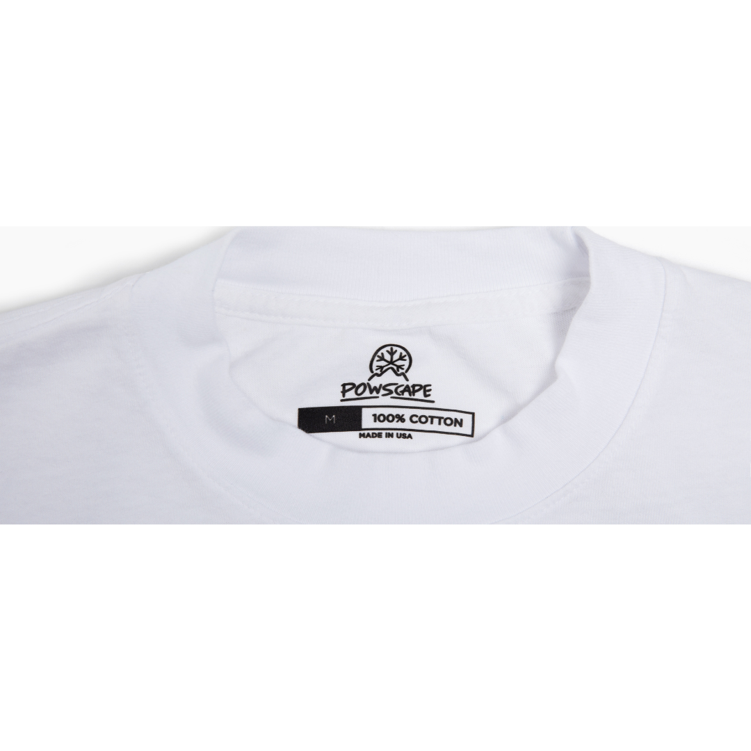 More Face Shots, Less Desk Shots Heavyweight Tee (White)